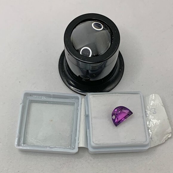 Fancy Moon Cut Boysenberry Sapphire - Picture 6 of 16